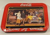 1987 Coca Cola "Touring Car" Folding Metal Lunch TV Tray