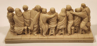 A. Giannetti The Last Supper 8 1/4" Long  Heavy Alabaster Like Resin Sculpture Ornament