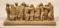 A. Giannetti The Last Supper 8 1/4" Long  Heavy Alabaster Like Resin Sculpture Ornament