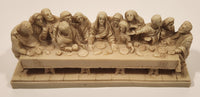 A. Giannetti The Last Supper 8 1/4" Long  Heavy Alabaster Like Resin Sculpture Ornament