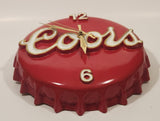 Rare Vintage Style Coors Red 3D Bottle Cap Shaped Clock