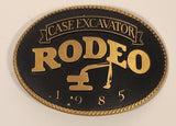 1985 Case Excavator Rodeo Brass Metal Belt Buckle