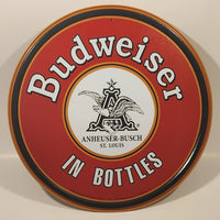 2004 Anheuser-Busch St. Louis Budweiser In Bottles 11 1/2" Tin Metal Beer Sign