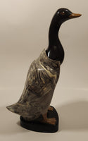 Vintage 1960's Duck Shoe Brush in Plastic Holder with Feet Made in England