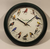 Audubon 8" Green Wall Clock with Hourly Bird Sounds