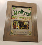 Vintage Maloney's Limited Irish Whiskey Distilled In Dublin Wood Framed Pub Mirror