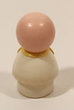 Vintage Fisher Price Little People Baby Boy Yellow Big White Toy Figure