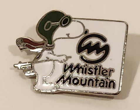 Whistler Mountain Snoopy Enamel Lapel Pin