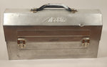 Vintage Aladdin 14 3/4" Wide Polished Riveted Aluminum Metal Miner's Lunch Box