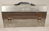 Vintage Aladdin 14 3/4" Wide Polished Riveted Aluminum Metal Miner's Lunch Box