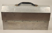 Vintage Aladdin 14 3/4" Wide Polished Riveted Aluminum Metal Miner's Lunch Box