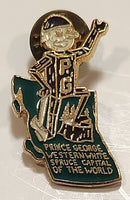 Prince George Western White Spruce Capital Of The World Mr. PG Mascot Enamel Metal Pin