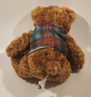 2021 BC Liquor 1921-2021 100 Years Centennial Brown Bear Plaid Shirt 10" Toy Plush