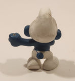 Vintage 1979 Peyo Schleich Smurfs Sign Smurf 2" PVC Toy Figure Made in W. Germany