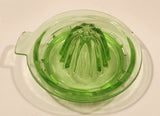 Vintage Lime Green Uranium Glass Lemon Juicer