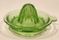 Vintage Lime Green Uranium Glass Lemon Juicer