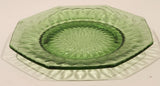 Vintage Fenton Style Lime Green Glass 6" Octagon Bread and Butter Side Plate