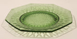 Vintage Fenton Style Lime Green Glass 6" Octagon Bread and Butter Side Plate