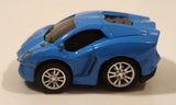 Unknown Brand Lamborghini Aventador Blue Pull Back Die Cast Toy Car Vehicle