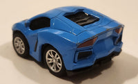 Unknown Brand Lamborghini Aventador Blue Pull Back Die Cast Toy Car Vehicle