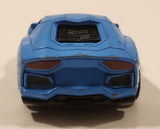 Unknown Brand Lamborghini Aventador Blue Pull Back Die Cast Toy Car Vehicle