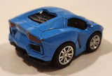 Unknown Brand Lamborghini Aventador Blue Pull Back Die Cast Toy Car Vehicle