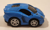 Unknown Brand Lamborghini Aventador Blue Pull Back Die Cast Toy Car Vehicle