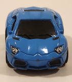 Unknown Brand Lamborghini Aventador Blue Pull Back Die Cast Toy Car Vehicle