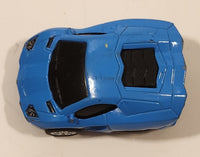 Unknown Brand Lamborghini Aventador Blue Pull Back Die Cast Toy Car Vehicle