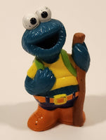 Sesame Cookie Monster Hiking 2 3/4" Plastic Toy Figure