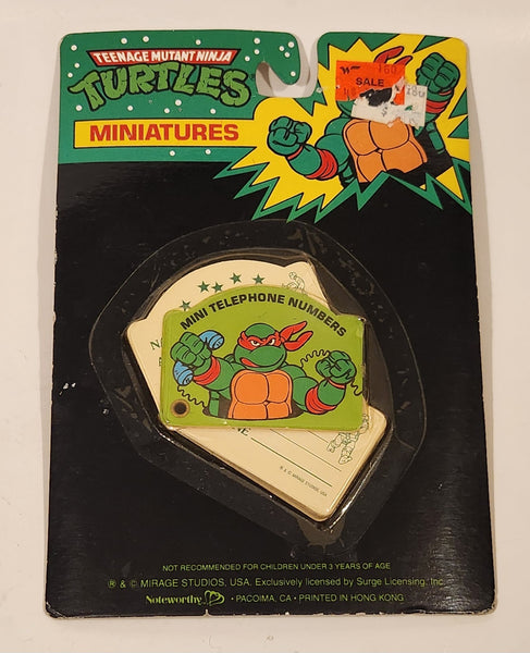 Vintage Noteworthy Mirage Studios Teenage Mutant Ninja Turtles Raphael Mini Telephone Numbers Book New in Package