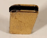 Vintage Thin Gold Plated Gas Lighter with Black Spark Wheel Cover