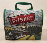 Pilsner Beer with Train Locomotive Themed Metal Lunch Box