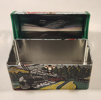 Pilsner Beer with Train Locomotive Themed Metal Lunch Box