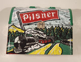 Pilsner Beer with Train Locomotive Themed Metal Lunch Box