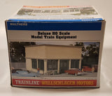 2005 Walthers Trainline Wallschlager Motors Deluxe HO Scale Model Train Building New in Box