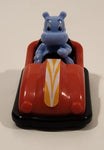 Kinder Surprise FF-C-7 Maxi Happy Hippo Red Bumper Car Pull Back Toy Vehicle