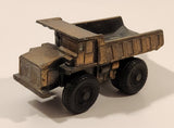 Terex Mining Dump Truck 6" Long Heavy Brass Bronze Metal Toy Car Vehicle