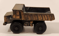 Terex Mining Dump Truck 6" Long Heavy Brass Bronze Metal Toy Car Vehicle