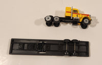 Zylmex K2 359 Kenworth Semi Tractor Truck and Trailer Yellow Die Cast Toy Car Vehicle Missing Kingpin