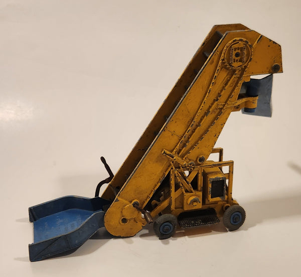 Vintage Meccano Dinky Super Toys No. 964 Barber Greene Olding Elevator Loader Yellow and Blue Die Cast Toy Machinery