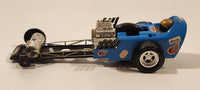 Rare Vintage 1971 Kenner SSP Racers Rail Bird Single Wheeled Blue Plastic Toy Car Vehicle