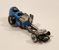 Rare Vintage 1971 Kenner SSP Racers Rail Bird Single Wheeled Blue Plastic Toy Car Vehicle