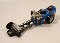 Rare Vintage 1971 Kenner SSP Racers Rail Bird Single Wheeled Blue Plastic Toy Car Vehicle