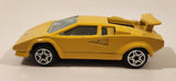 Burago Lamborghini Countach 5000 Yellow 1/43 Scale Die Cast Toy Car Vehicle