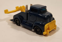 1997 McDonald's Hot Wheels Tow Truck Dark Blue Plastic Body Die Cast Toy Car Vehicle