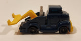 1997 McDonald's Hot Wheels Tow Truck Dark Blue Plastic Body Die Cast Toy Car Vehicle