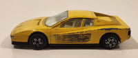 Burago Ferrari Testarossa Yellow 1/43 Scale Die Cast Toy Car Vehicle