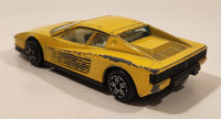 Burago Ferrari Testarossa Yellow 1/43 Scale Die Cast Toy Car Vehicle