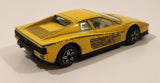 Burago Ferrari Testarossa Yellow 1/43 Scale Die Cast Toy Car Vehicle